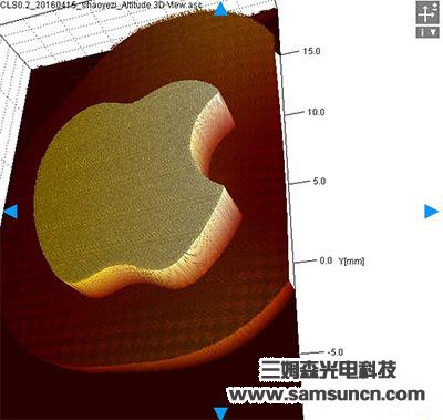 mobiles phones LOGO height depth value measurement_shanqinquan.com